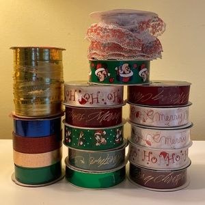 🎄 Assorted Holiday Christmas Ribbon